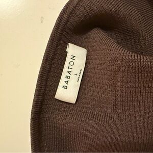 Babaton Sculpt Knit Squareneck Tank - Brown